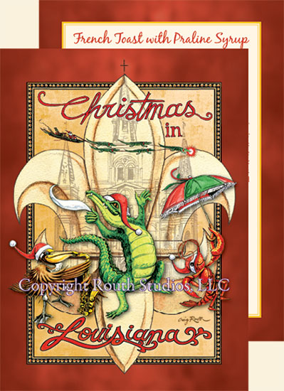 New Orleans Louisiana French Quarter Christmas Cards